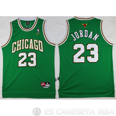 Camiseta Jordan #23 Chicago Bulls Verde - Haga un click en la imagen para cerrar